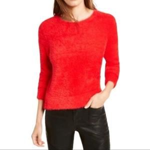 💟 3/$30 NWT BAR III Eyelash Sweater in Red - XS Bar III